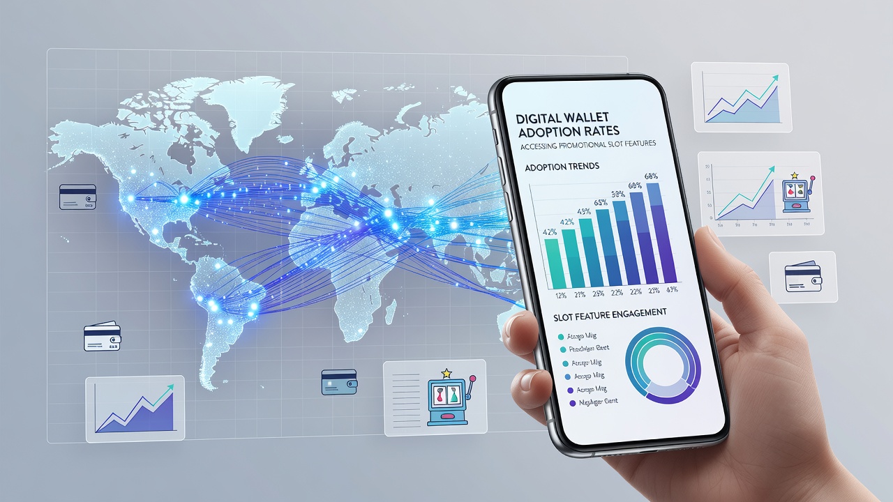 Chart showing rising digital wallet adoption trends for mobile slot promotions in 2026