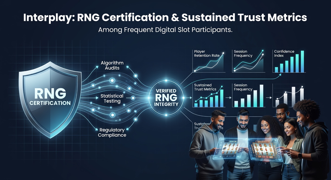 RNG certification testing equipment in a professional lab setting with digital slot interfaces displayed on monitors